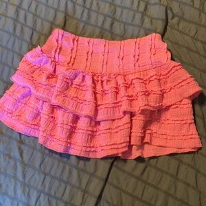Pink Ruffled Women's Skirt